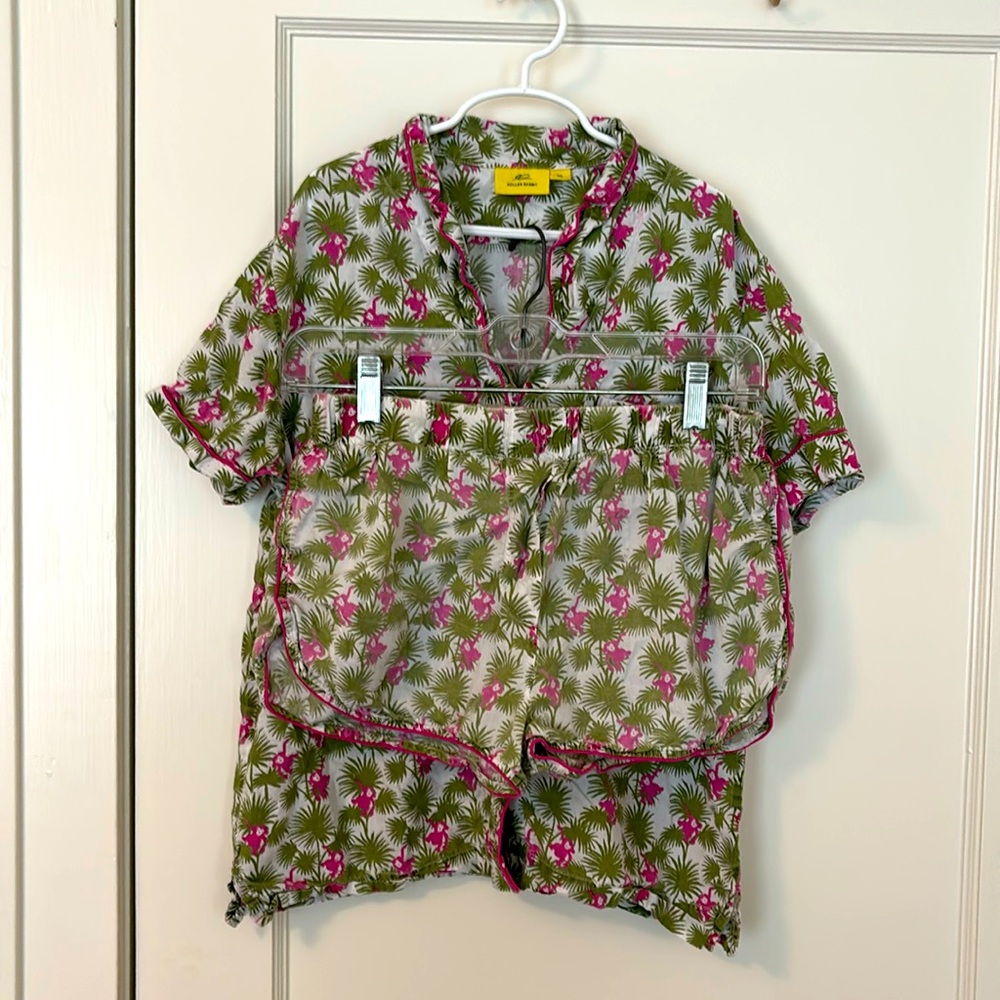 RARE roller rabbit monkey pajamas